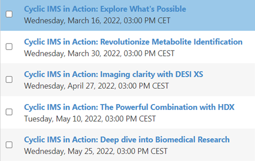 Cyclic IMS in Action Demo Series